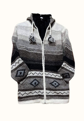 Round Hood Knitted Jumpers