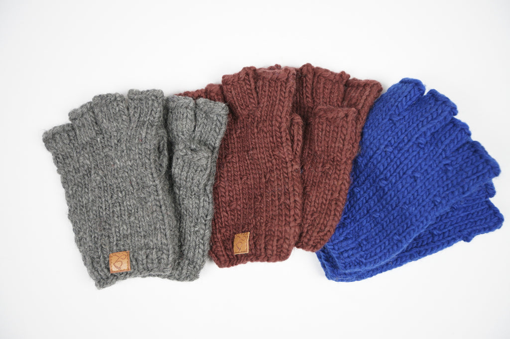 Merino Wool Fingerless Gloves