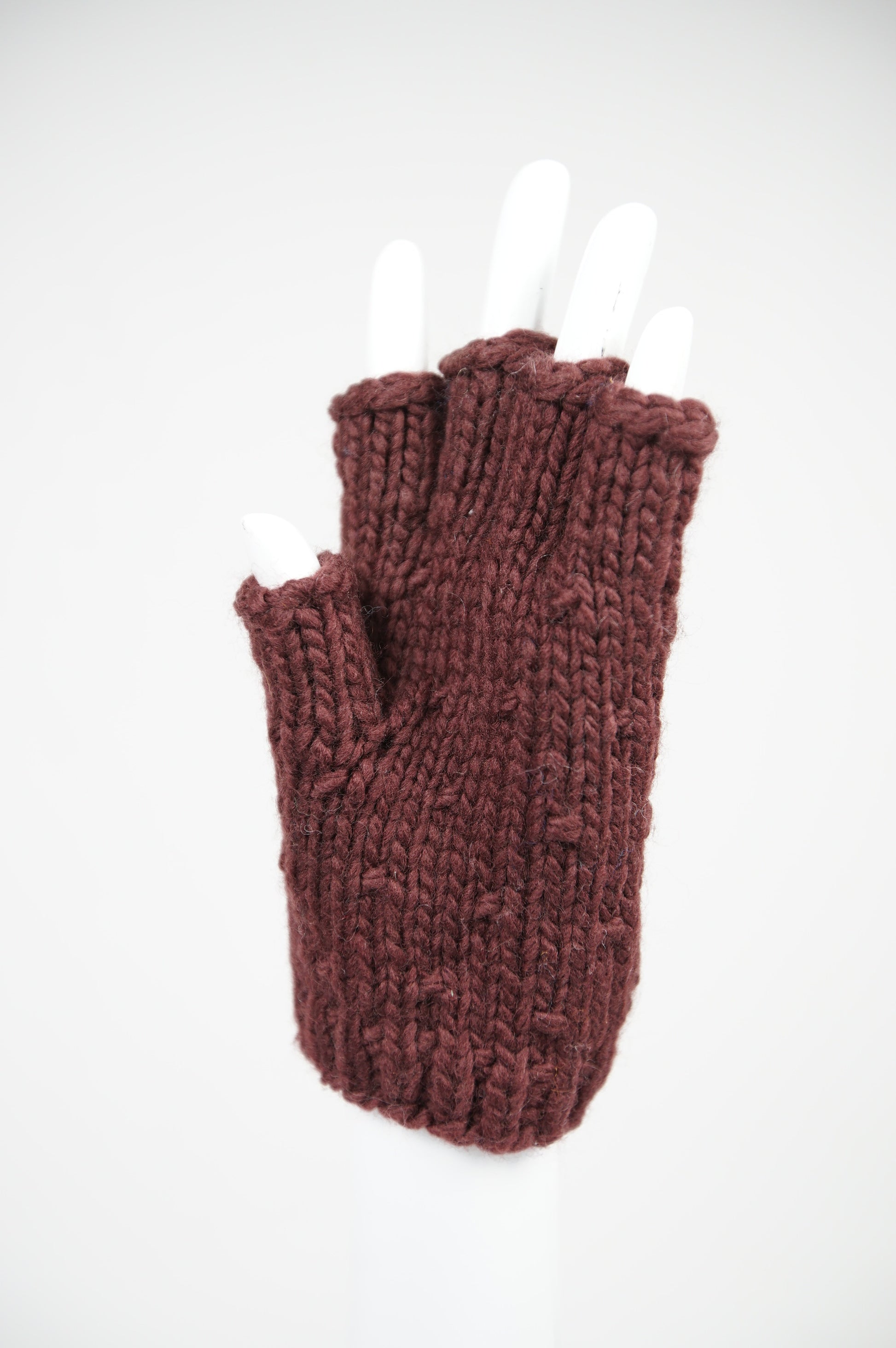 Merino Wool Fingerless Gloves
