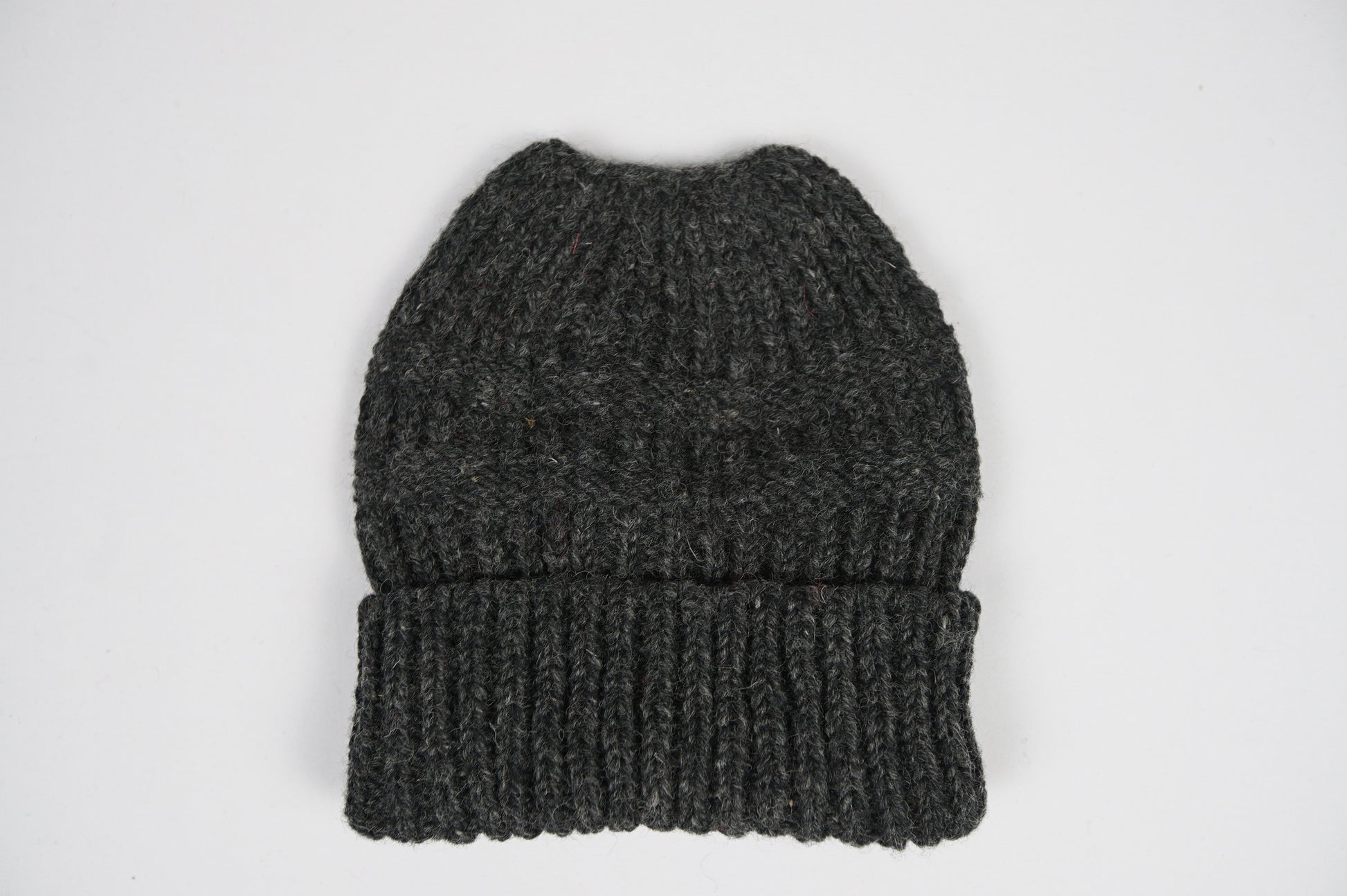 Wool Ponytail Beanie