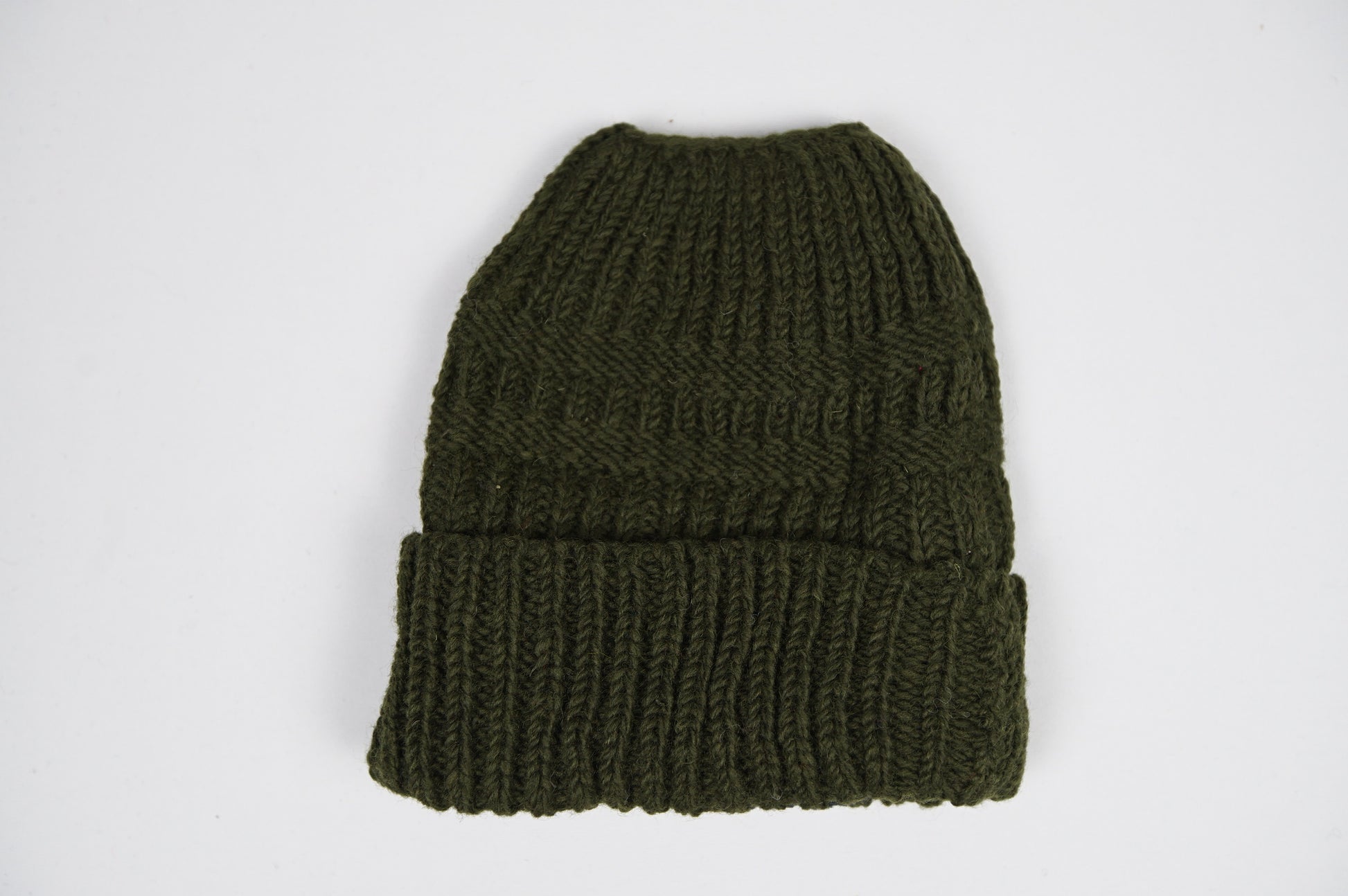 Wool Ponytail Beanie