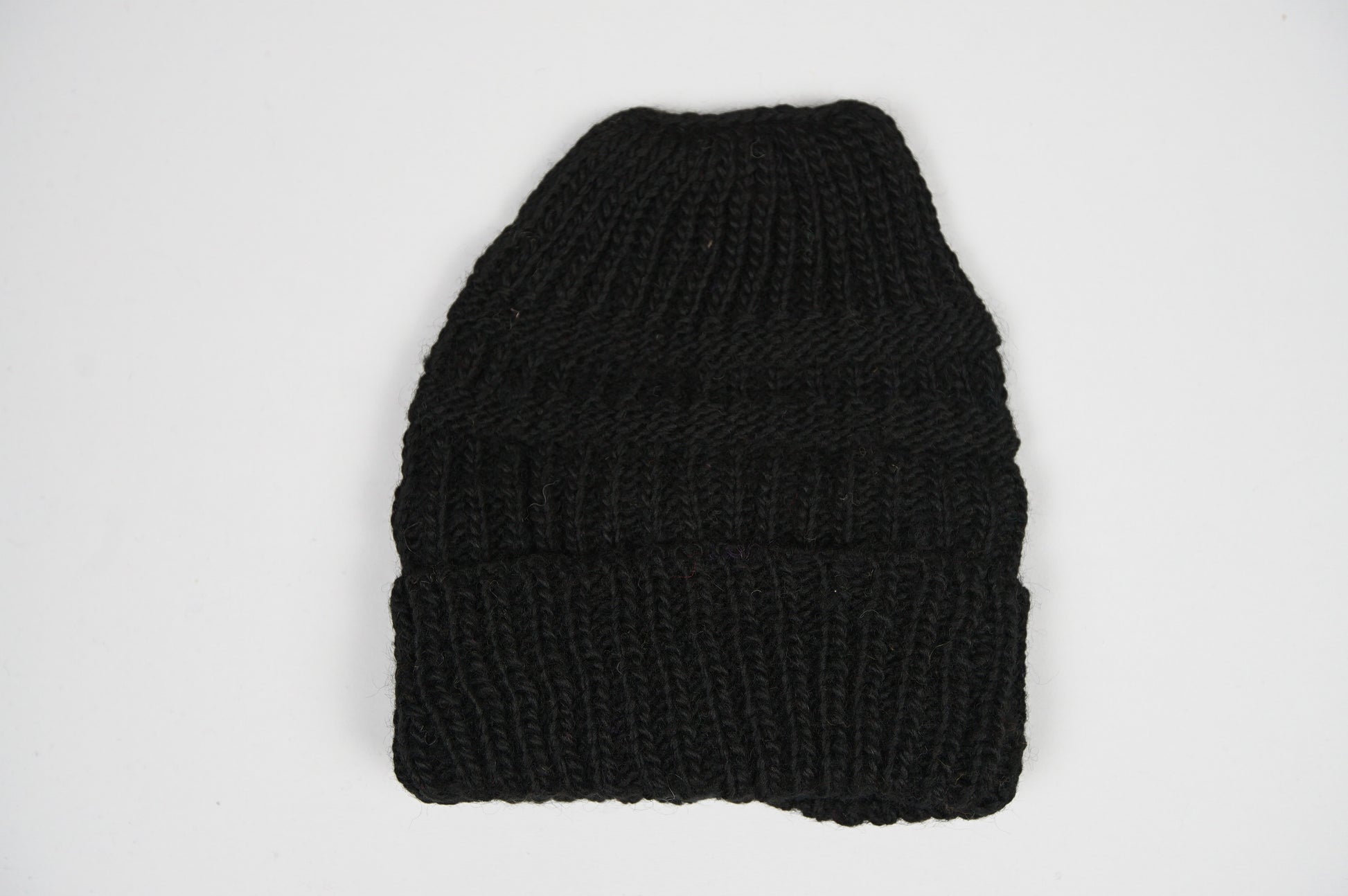Wool Ponytail Beanie