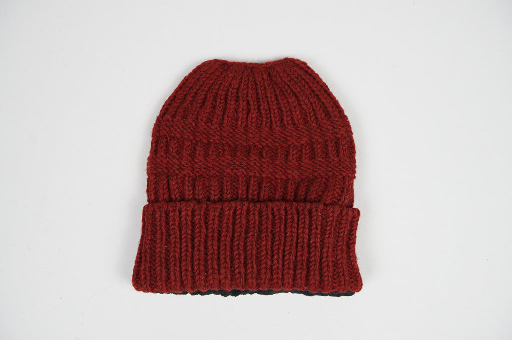 Wool Ponytail Beanie