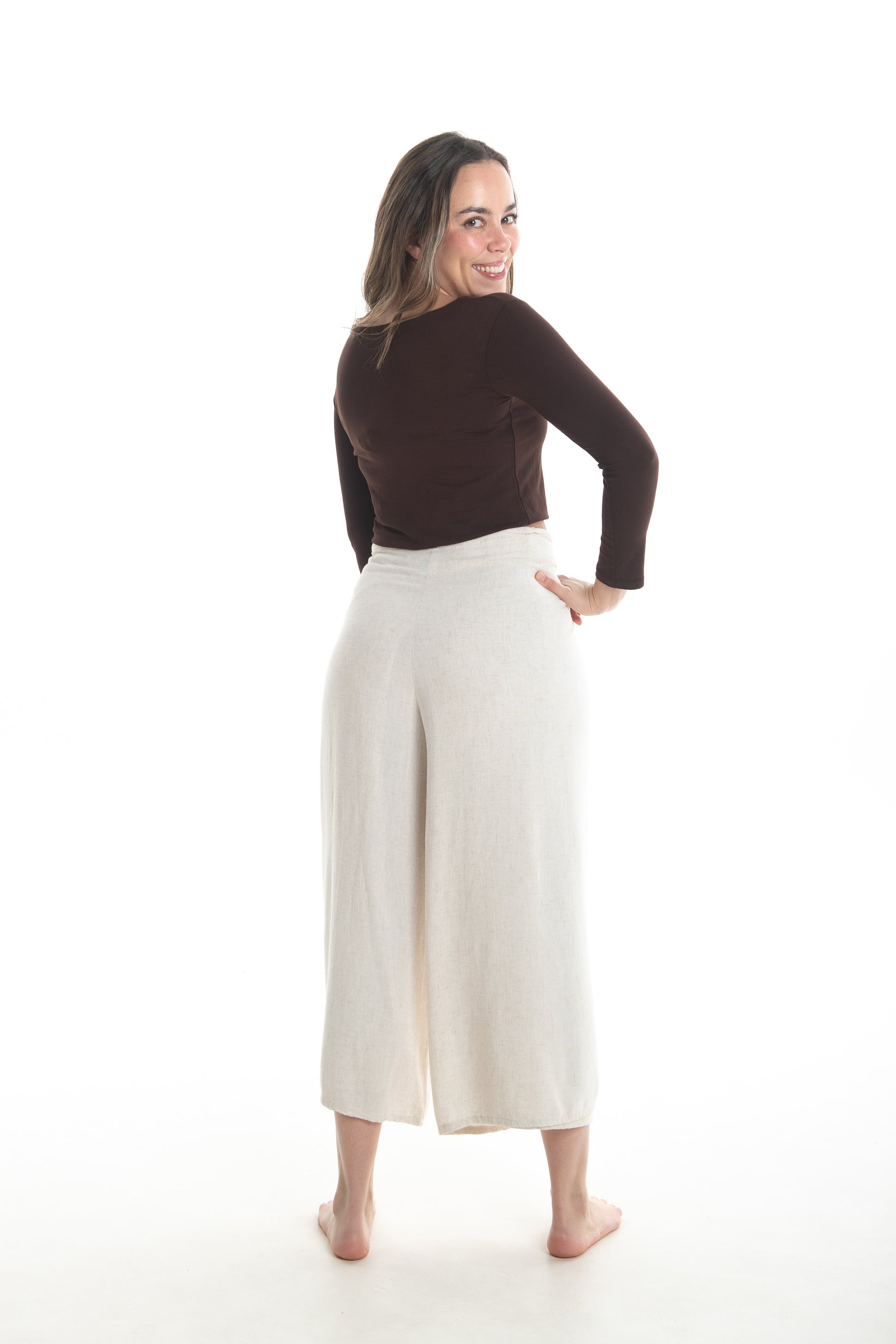 Linen Wrap Pants