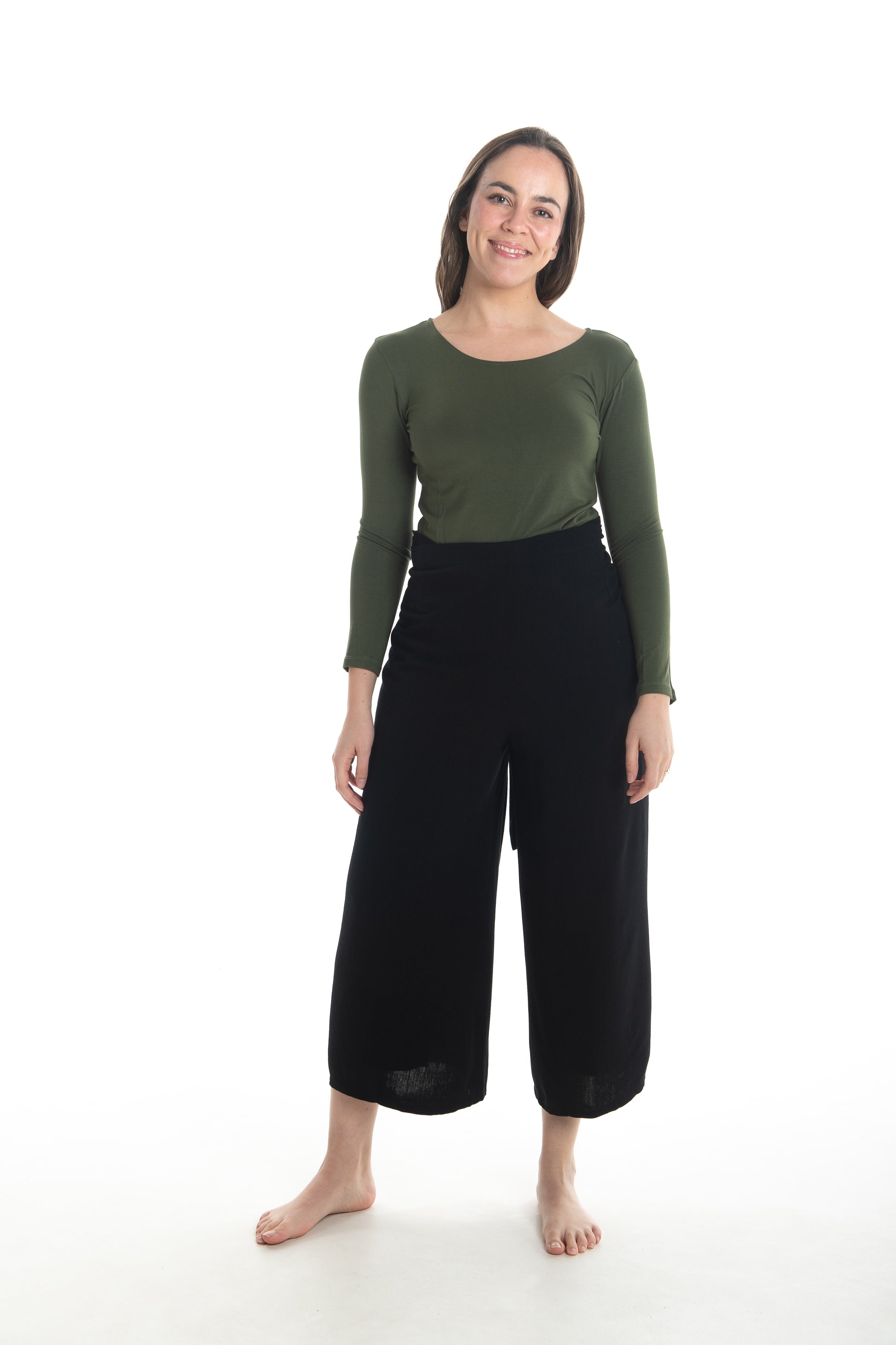 Linen Wrap Pants