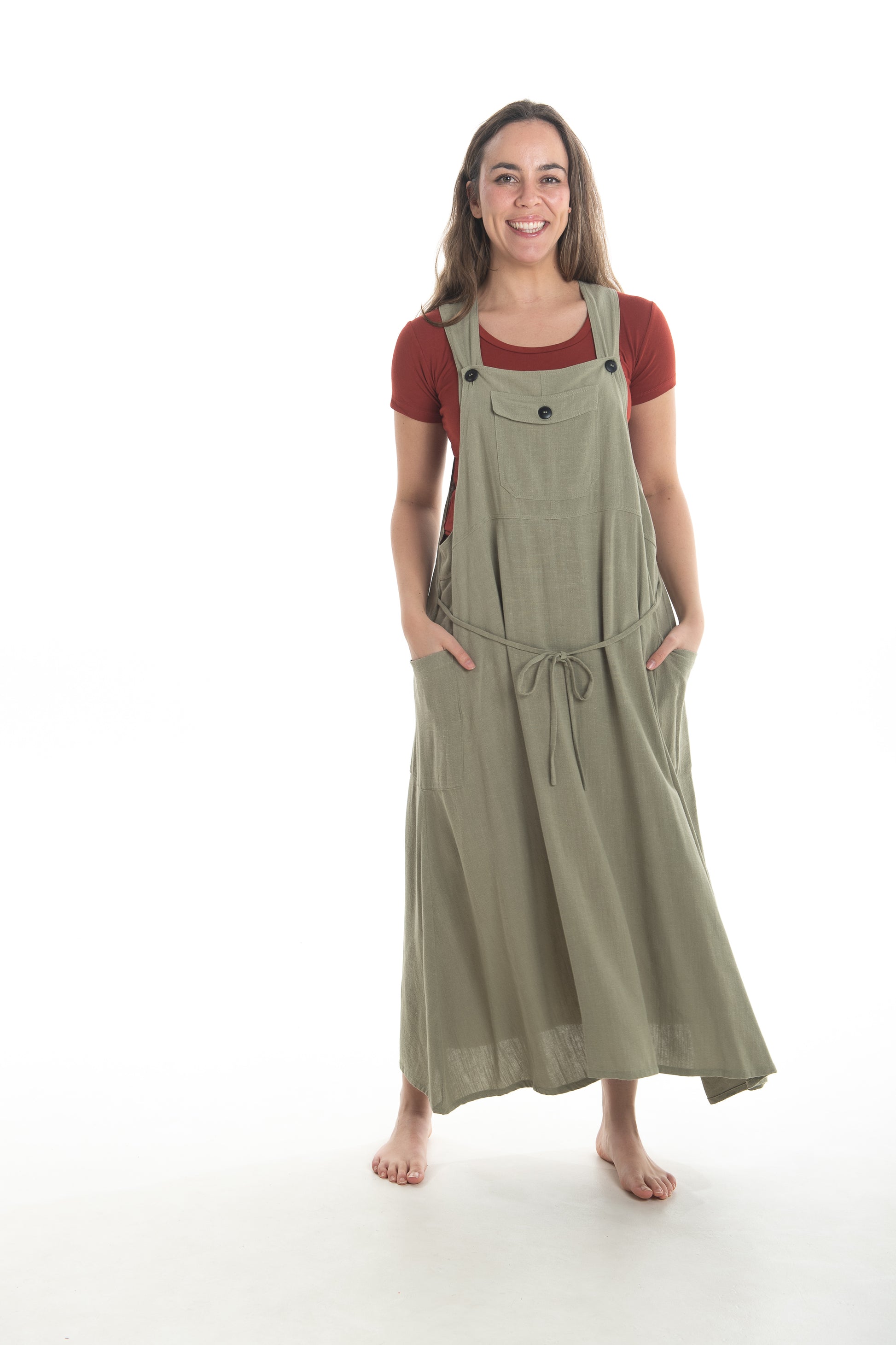 Linen Sammy Dress Overalls