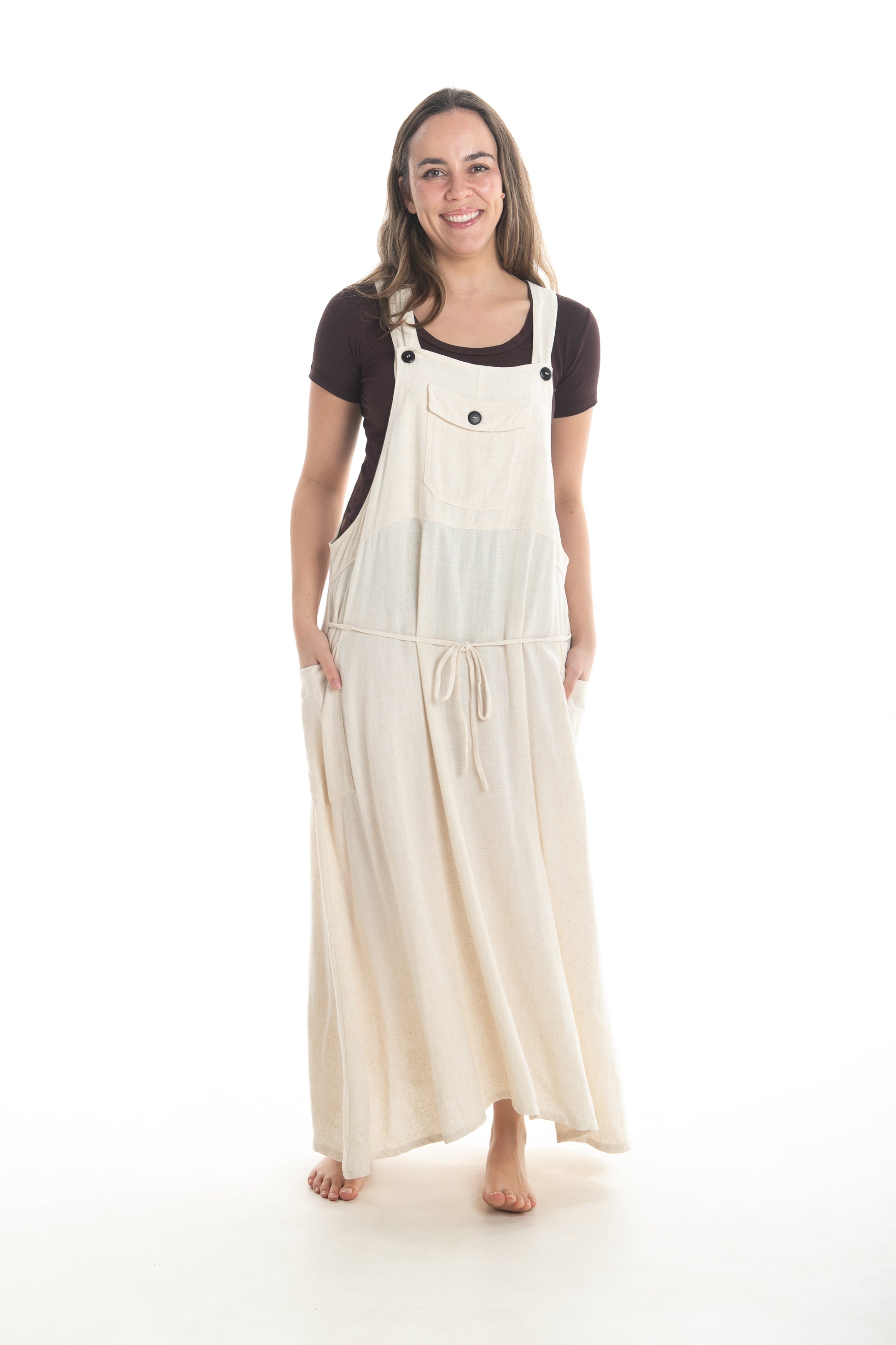 Linen Sammy Dress Overalls