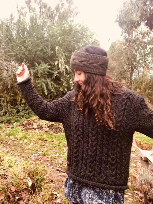 Cable Roll Neck Jumper