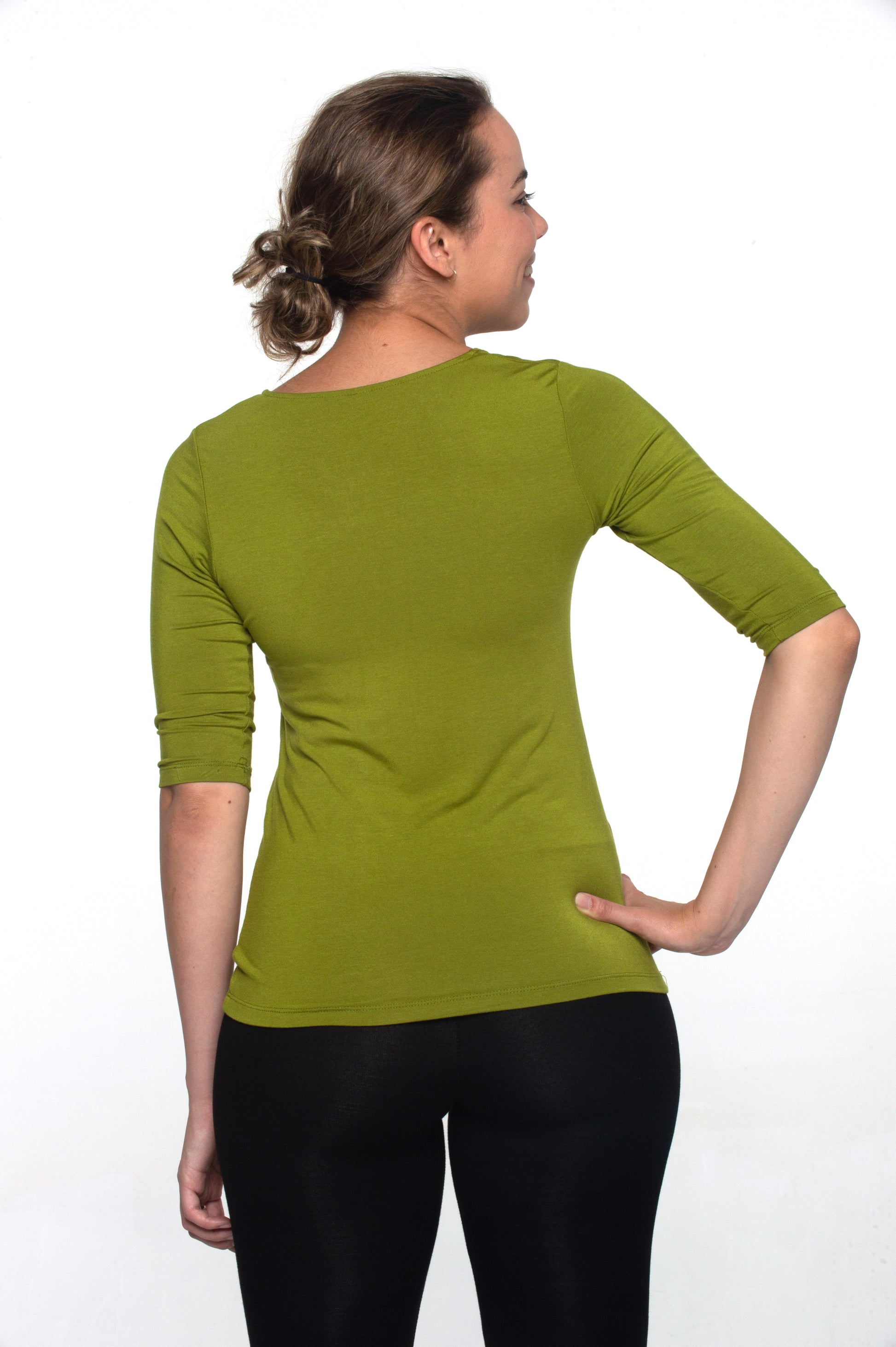 Essentials Stretchy Range 3/4 Sleeve Top