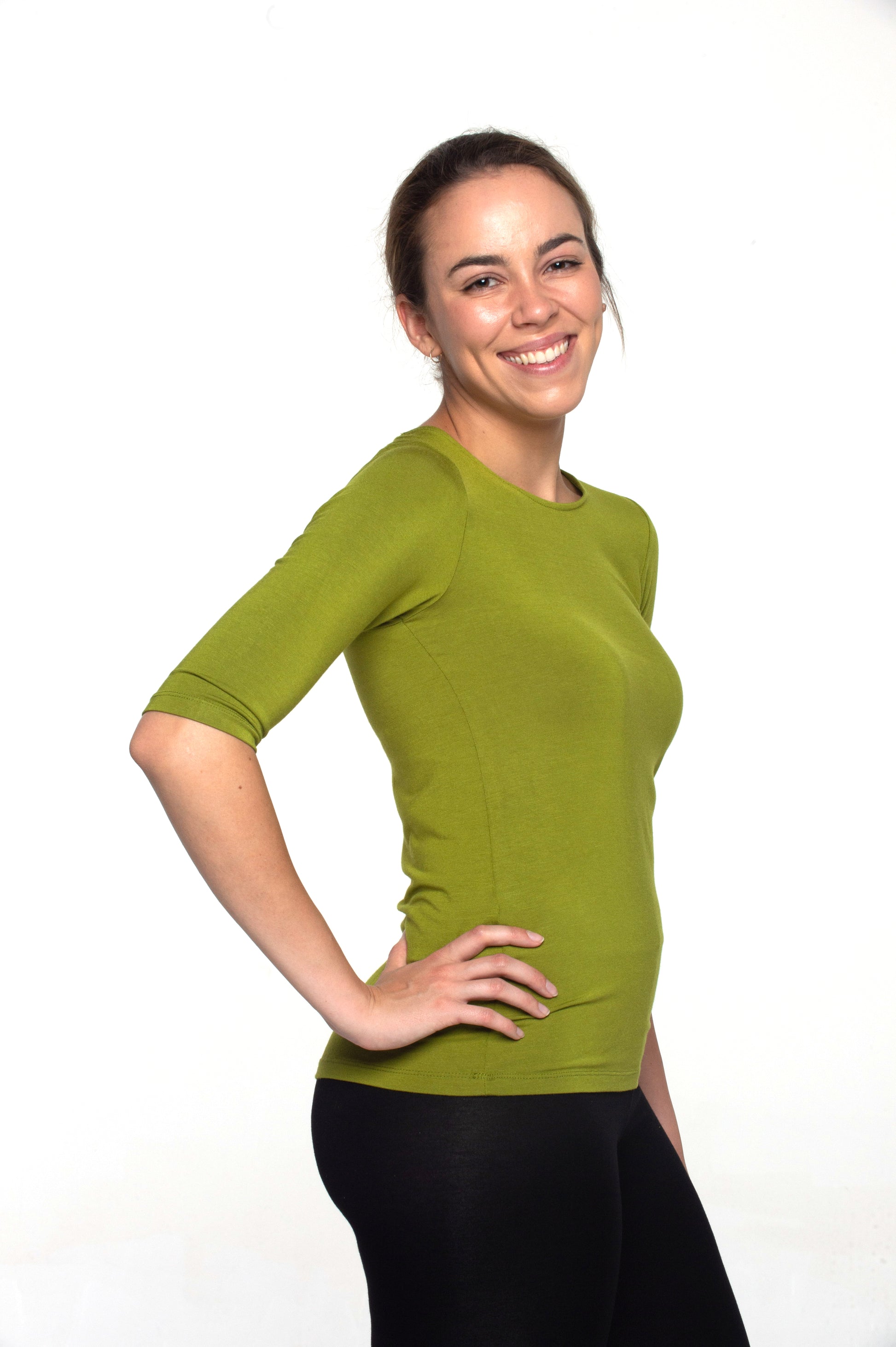 Essentials Stretchy Range 3/4 Sleeve Top