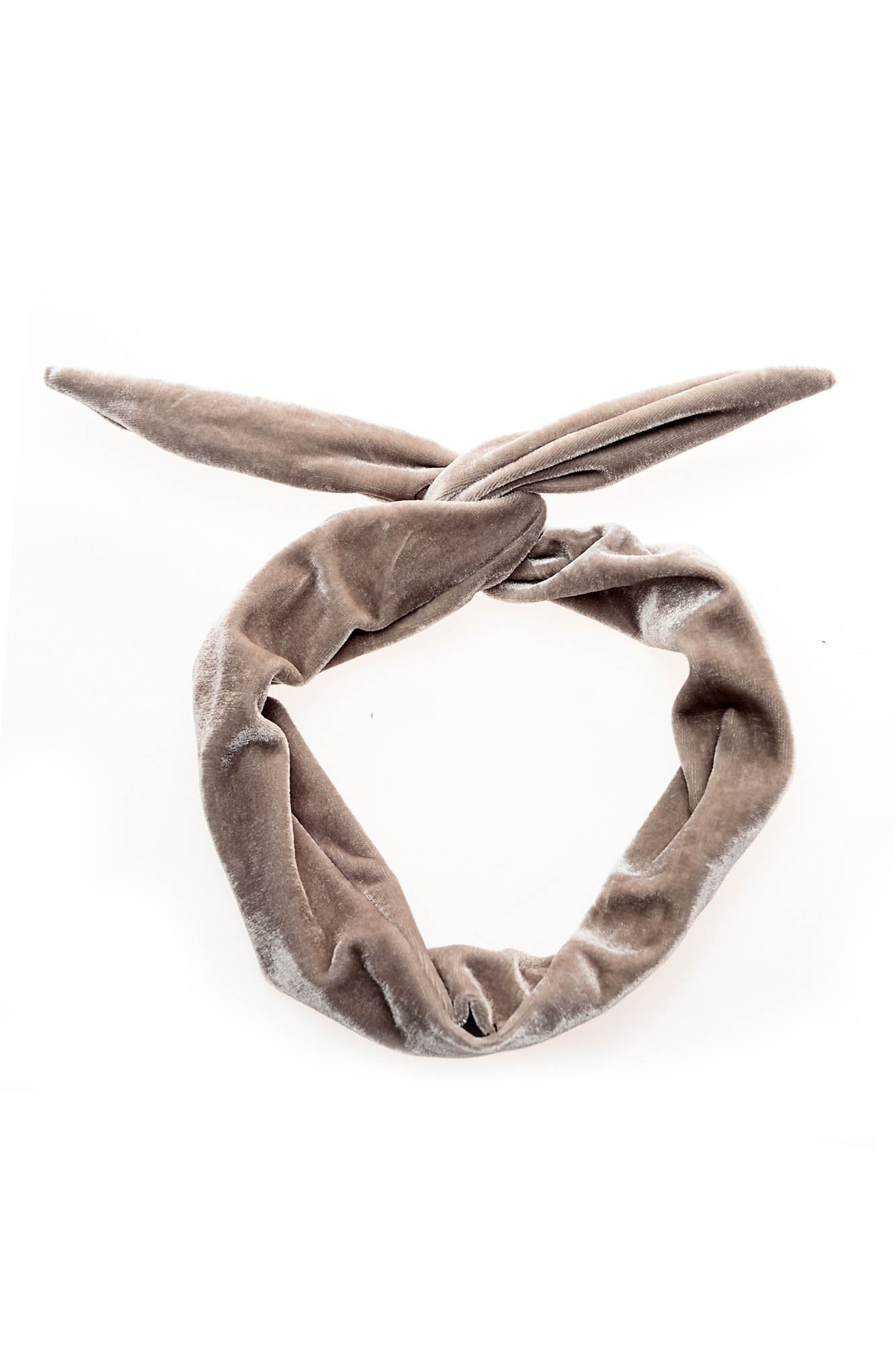 Beige Suede Wire Headband