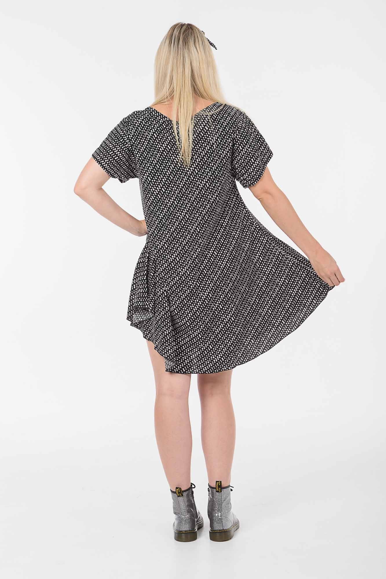 Black and White Check Charlie Dress