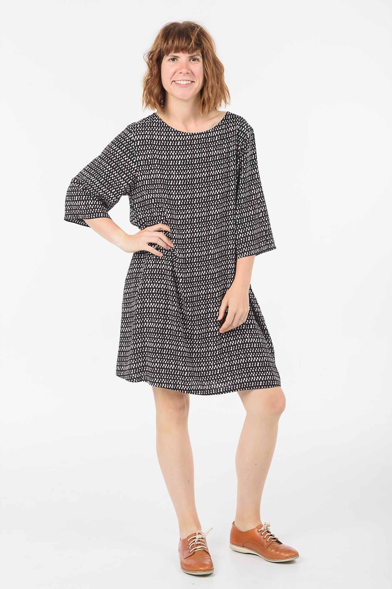Black and White Check Sammy Dress