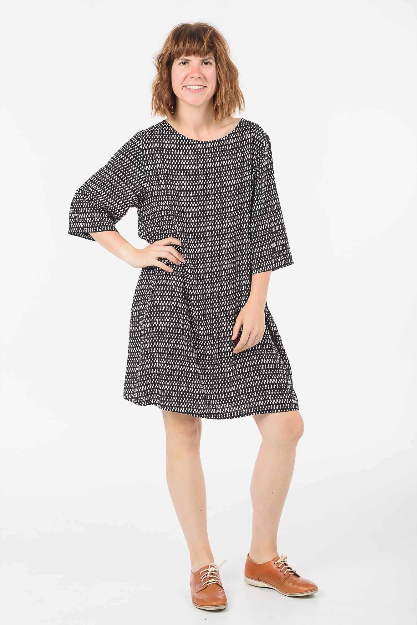 Black and White Check Sammy Dress