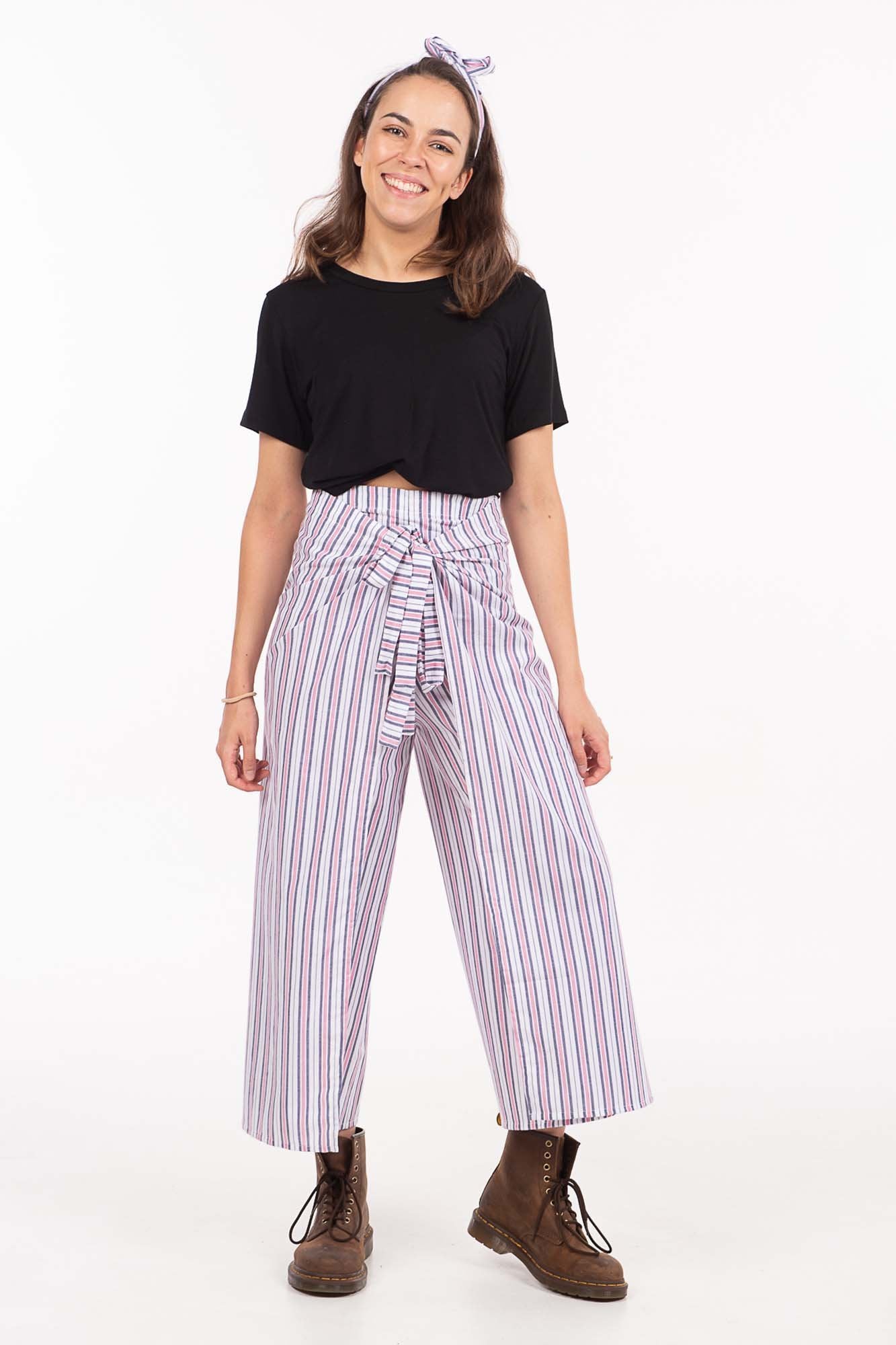 Candy Stripe Wrap Pants