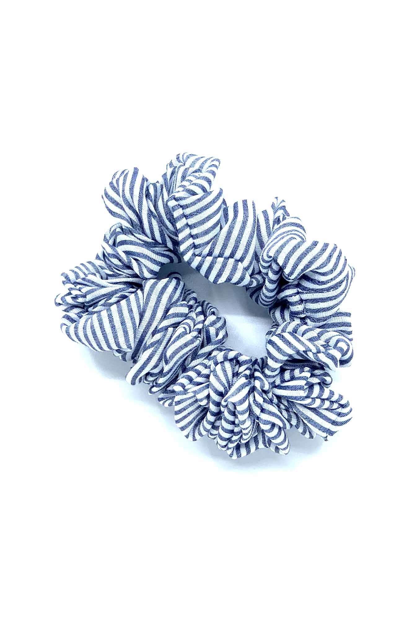 Cotton Stripe Scrunchie
