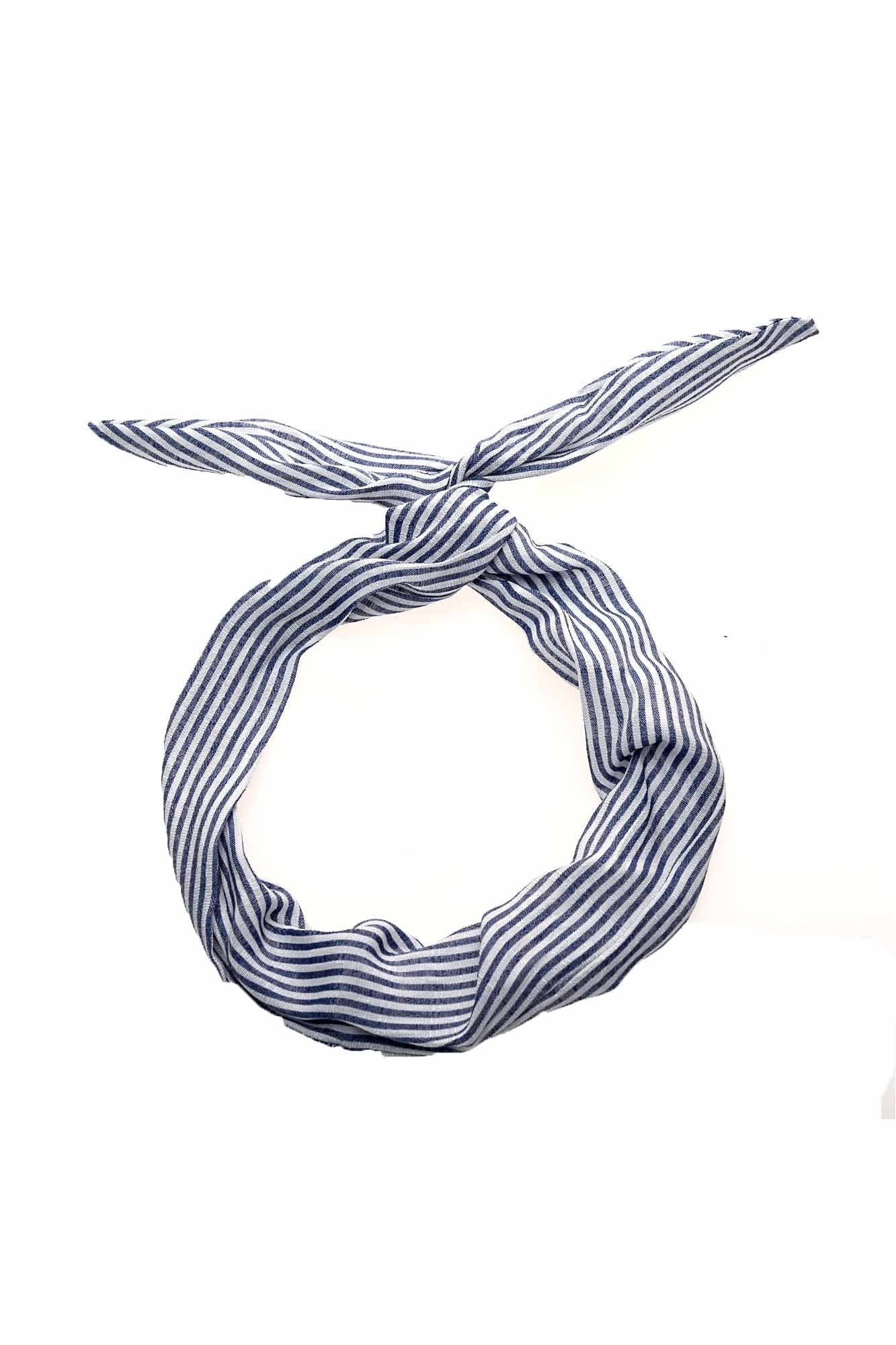 Cotton Stripe Wire Headband