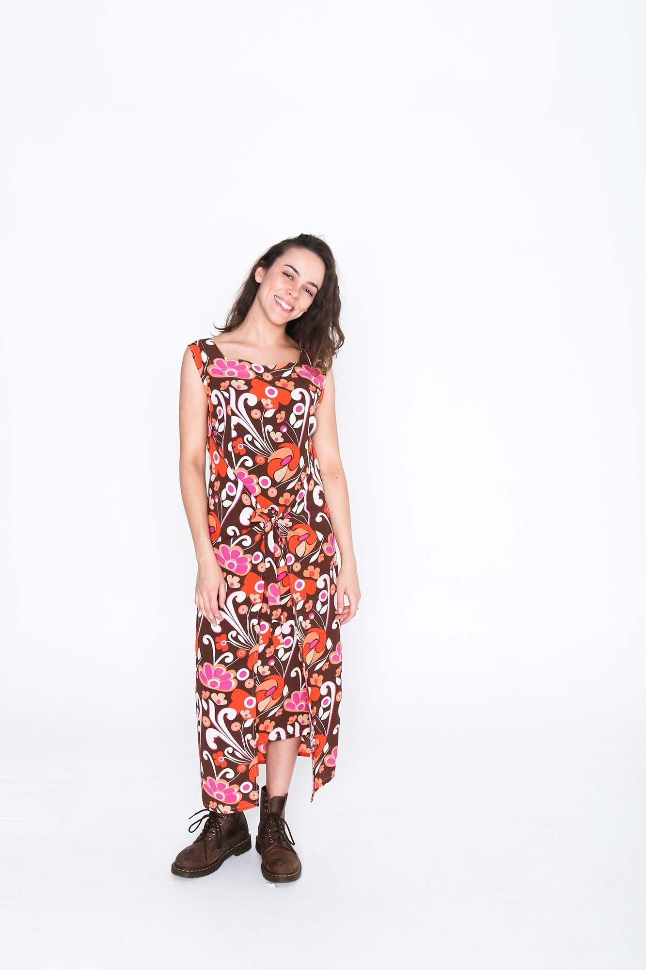 Retro Groove Fisher Dress - Front