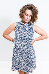 Midnight Flowers Roll Neck