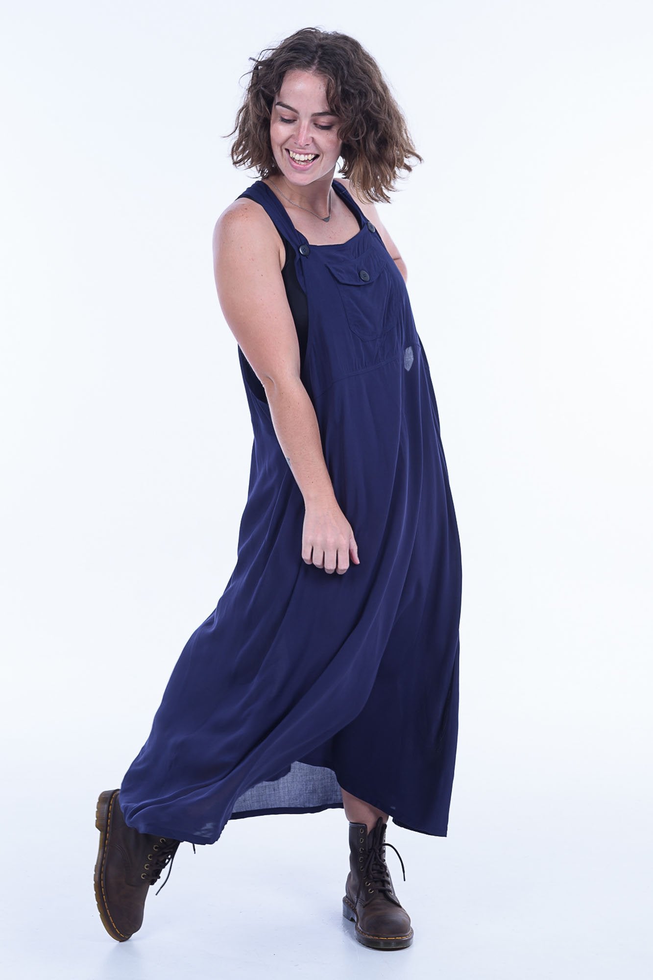 Midnight Sammy Overall Dress