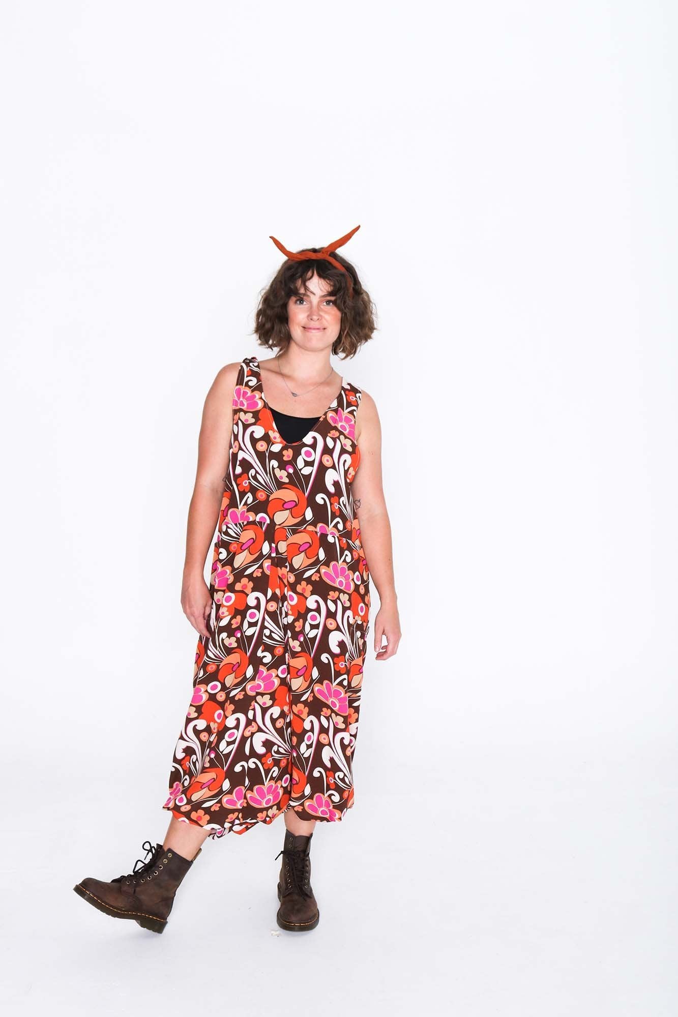 Retro Groove Moggie Overalls - Front