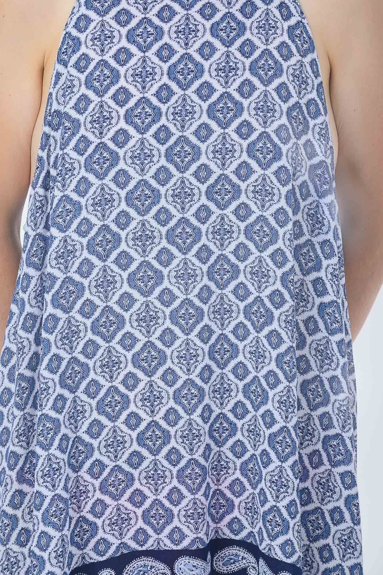 Navy Paisley Zara Dress