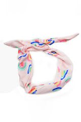 Pink Rainbow Wire Headband
