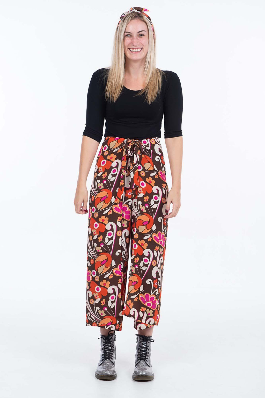 Retro Groove Wrap Pants