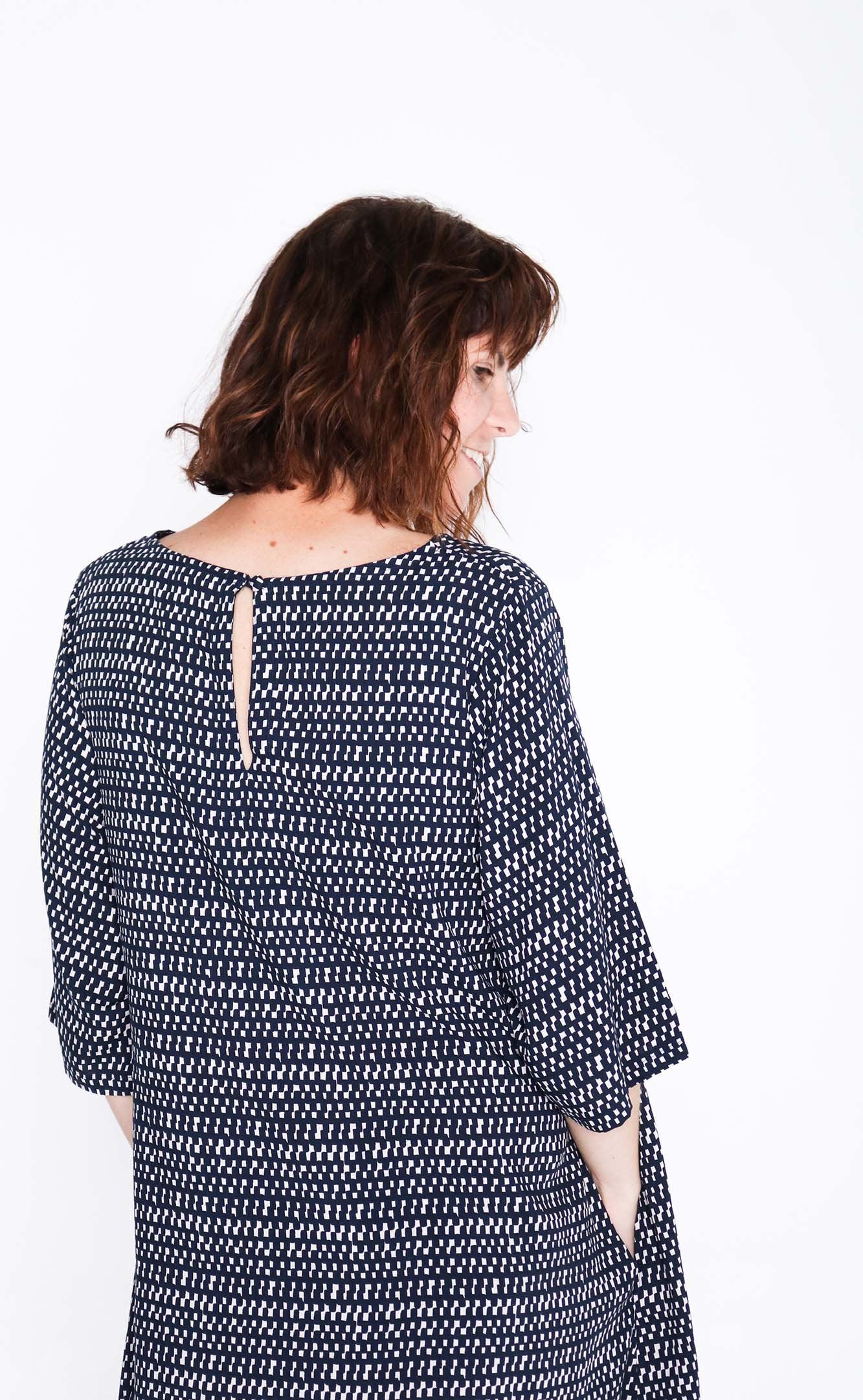 Navy Check Sammy Dress