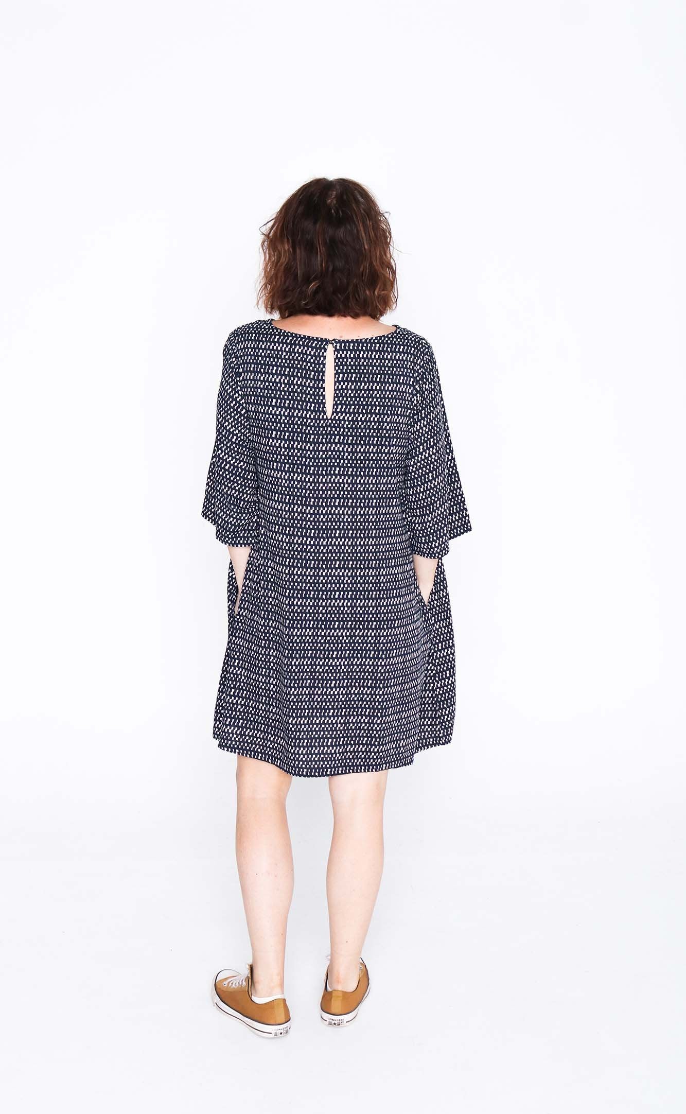 Navy Check Sammy Dress
