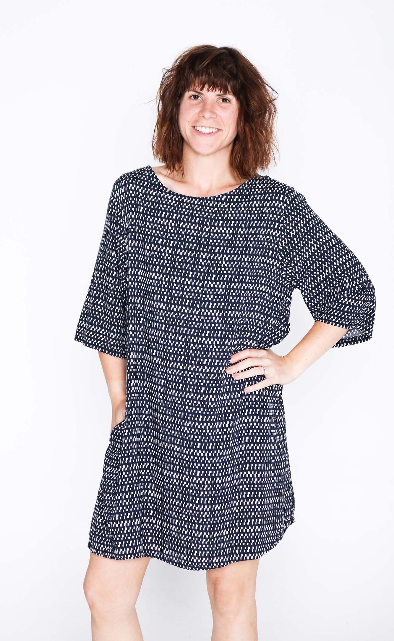 Navy Check Sammy Dress