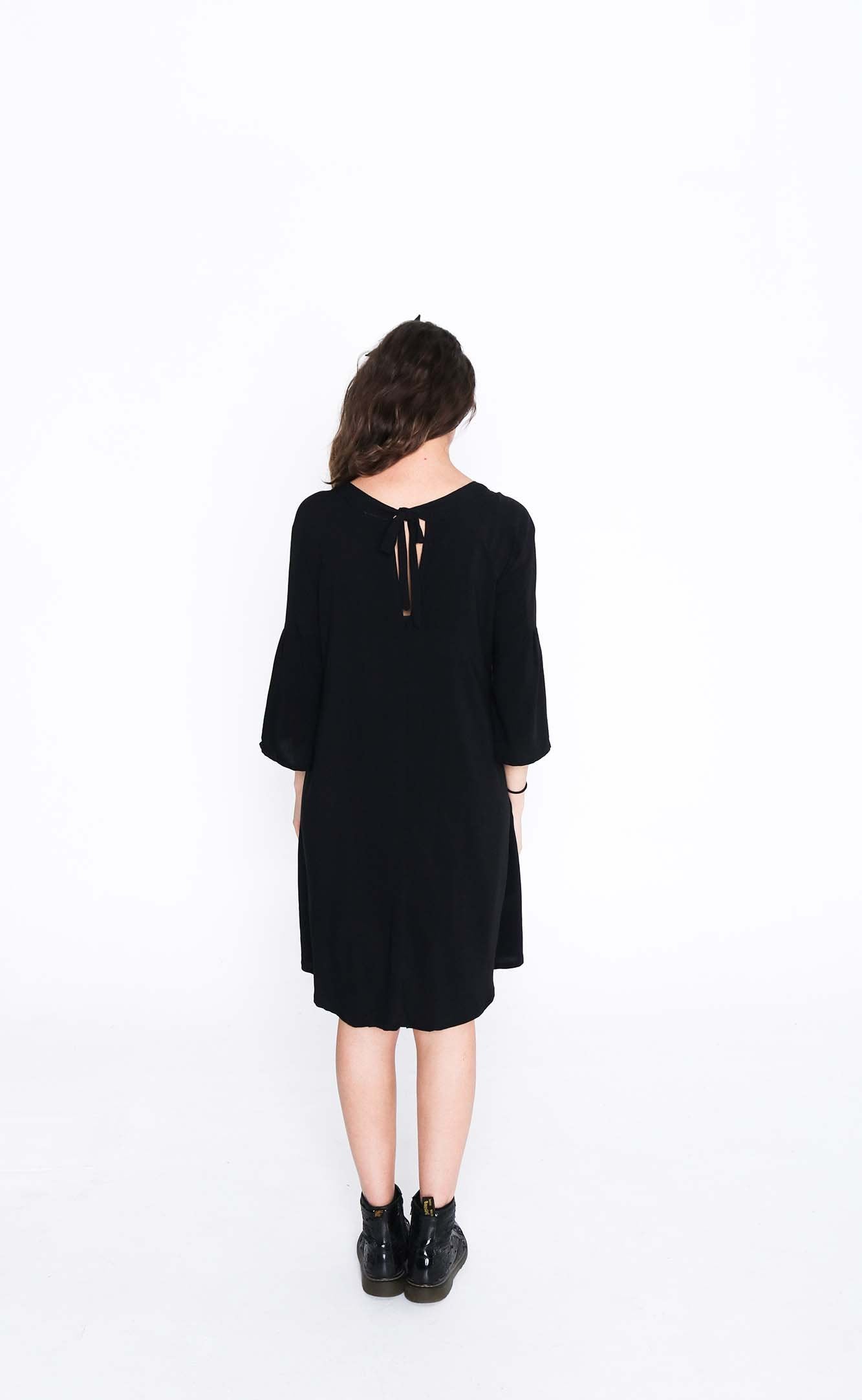 Black Susie Dress - Back