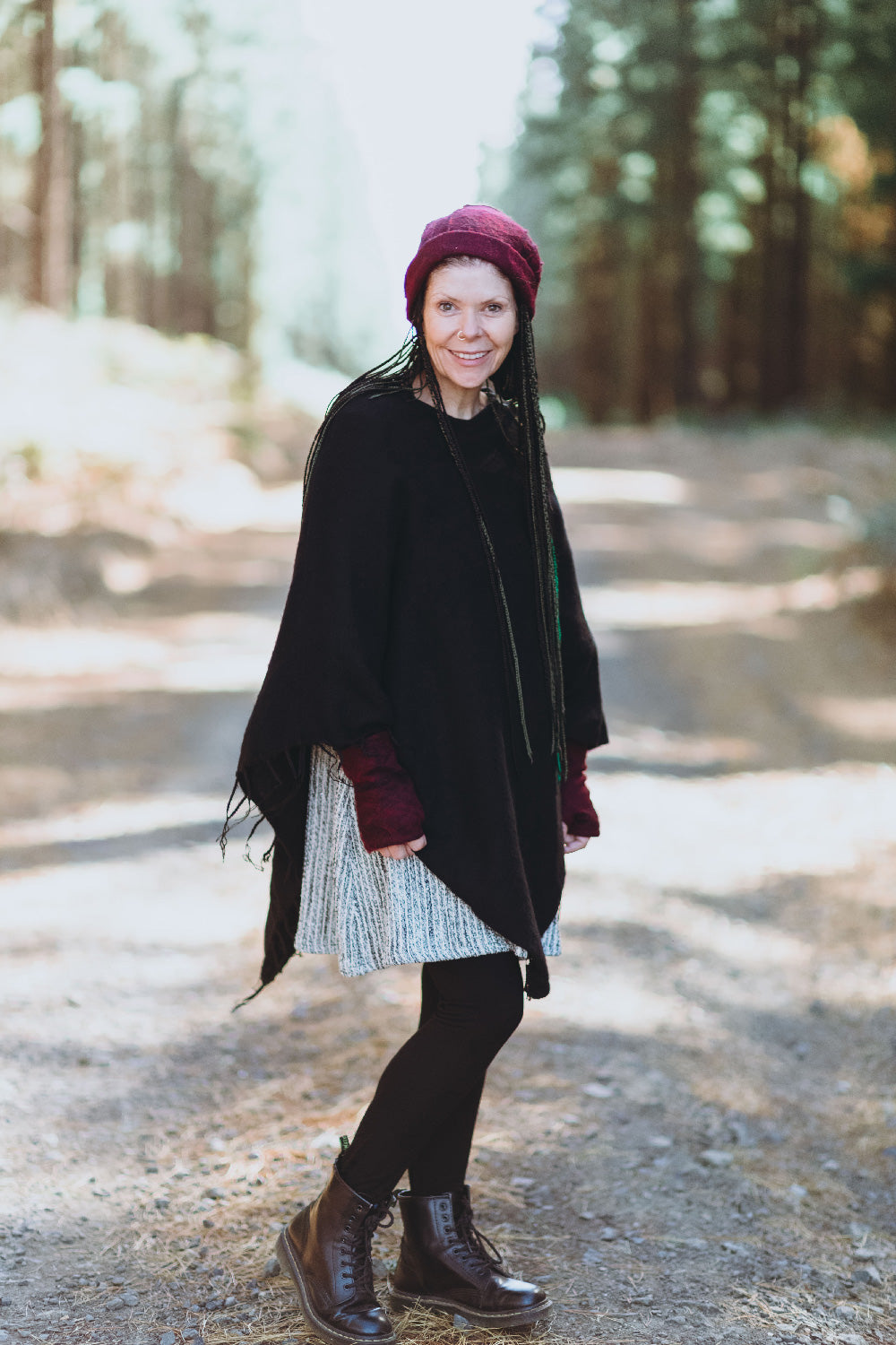 V Neck Poncho