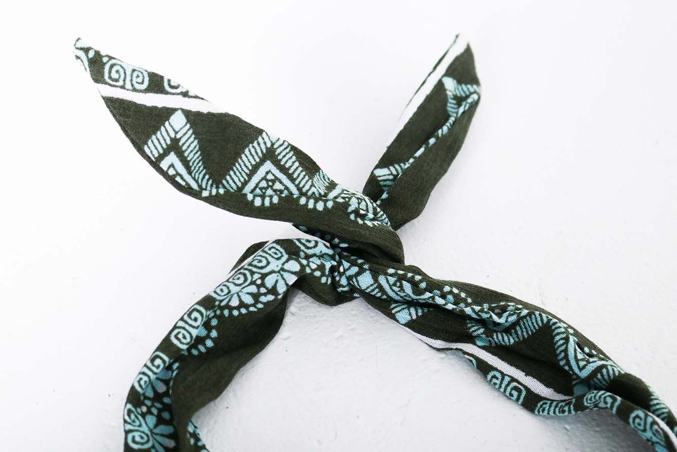 Aqua Aztec Wire Headband
