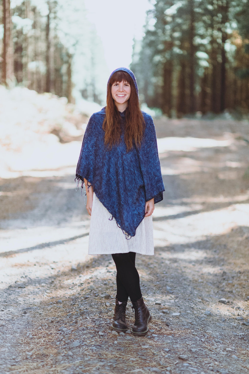 Plain Hood Poncho