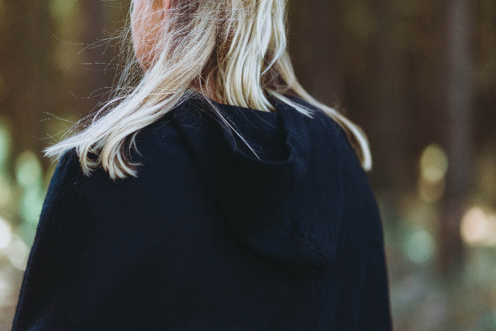 Plain Hood Poncho