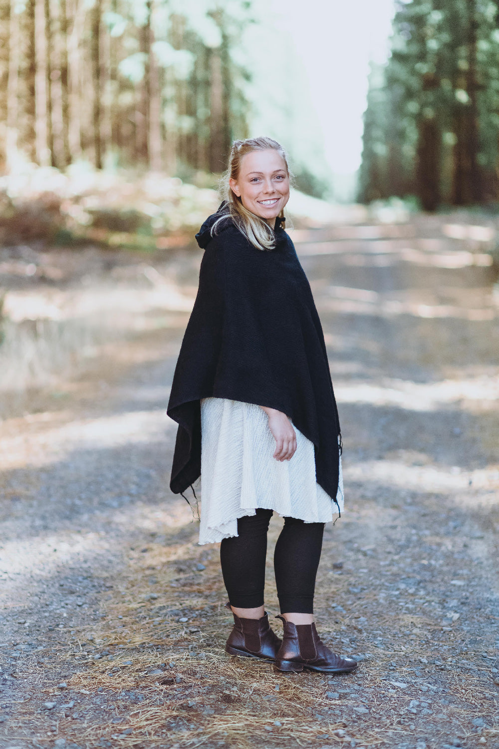 Plain Hood Poncho