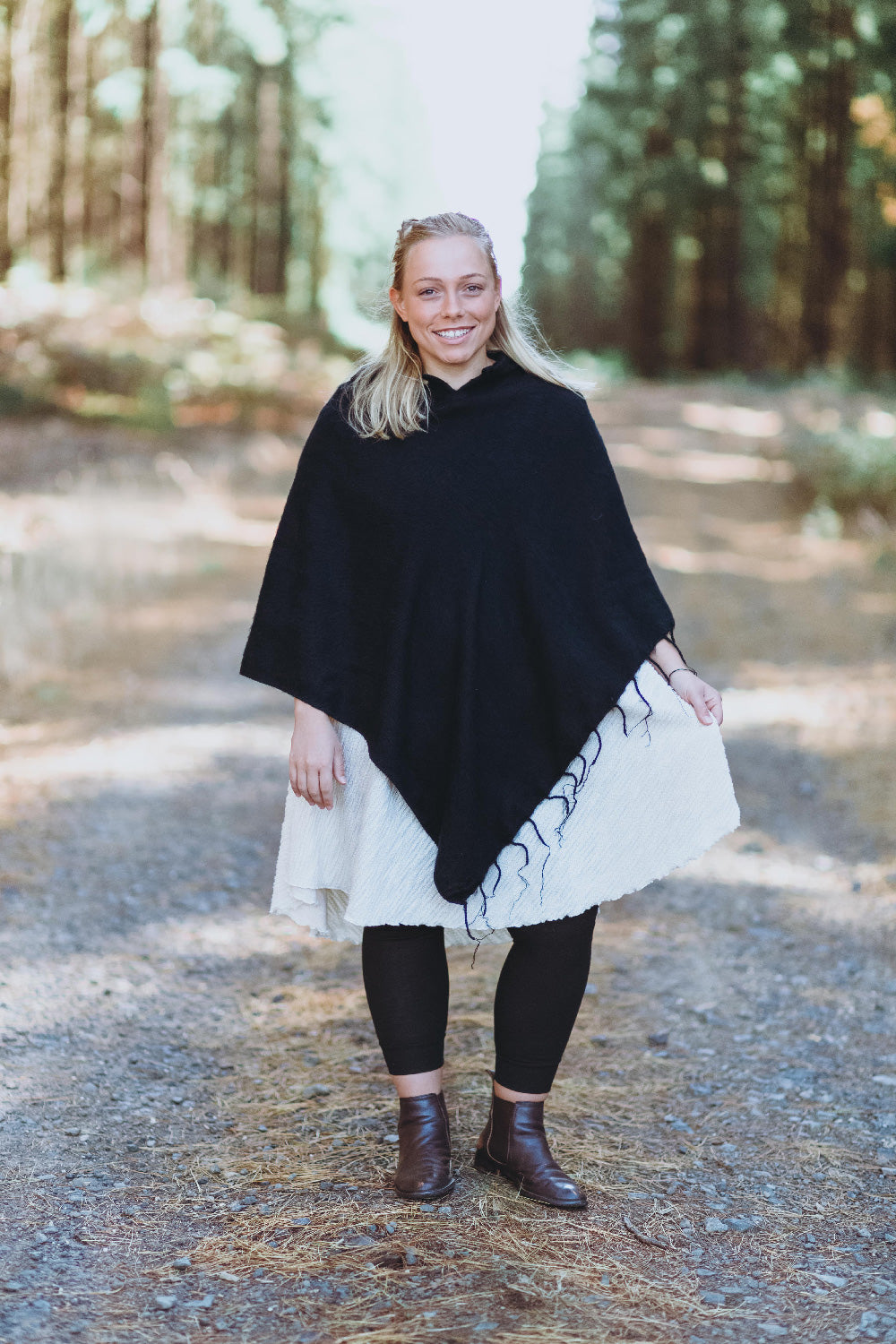 Plain Hood Poncho