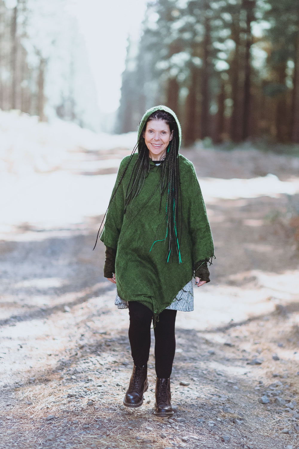 Plain Hood Poncho