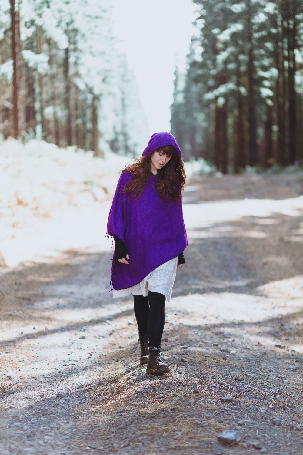 Plain Hood Poncho