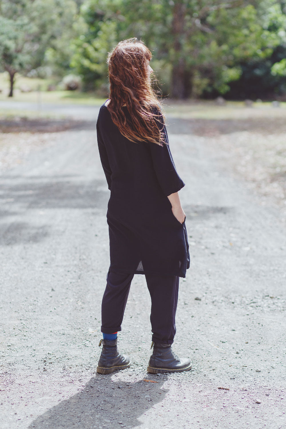 Socheat Pocket Dress With 3/4 Sleeve